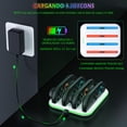 thumbnail image 3 of YUOY Base de Carga para Nintendo Switch Joy-Con con Iluminación RGB, Estación de Carga Rápida 4 en 1, Blanco, 3 of 6