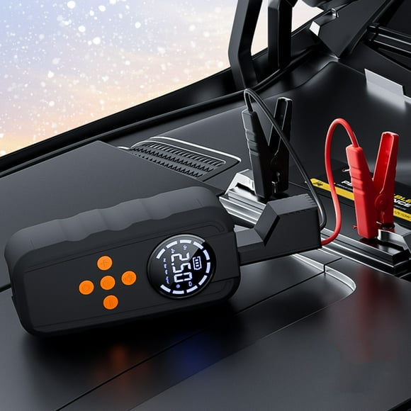 LSLJS Portable Car Jump Starters and Inflator Pump 150PSI 6000A 120W 12V Car Jump Starters Pack for 2.0L Gas with LCD Display 4 Lights and Type-C Charger, Inflation Pump Andjump Starter Gifts