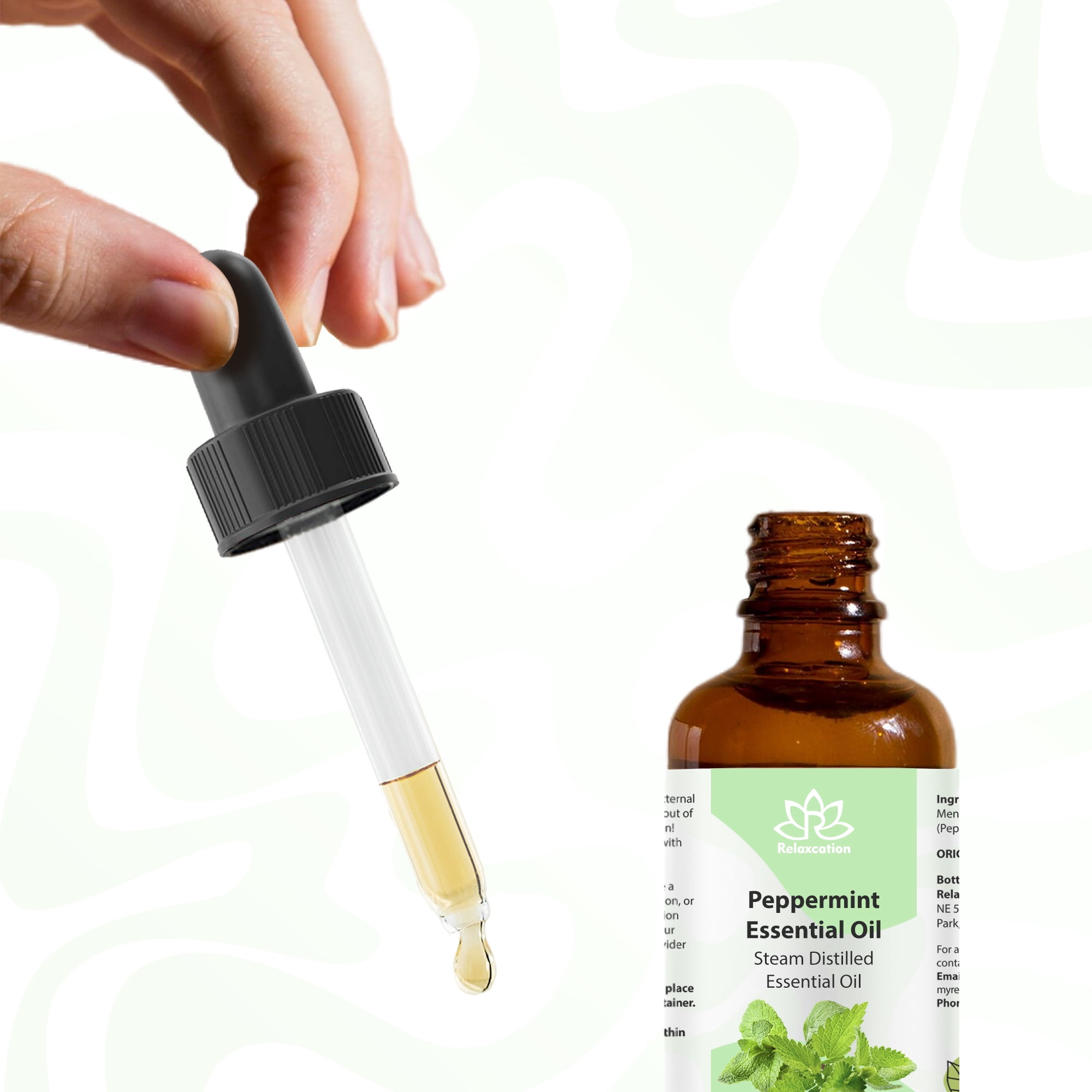 100% Pure Peppermint Essential Oil – Natural & Therapeutic Grade for Aromatherapy, Diffuser, Skin & Hair Care (4 fl.oz)