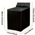 thumbnail image 3 of Washer and Dryer Cover, Zipper Design Wash Machine Cover, Waterproof Dust-proof Moderately Sunscreen - W29”x D28”x H43”, 3 of 5
