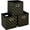 Black Gold, variant on Yunkeeeper storage bins Cubes, Fabric Cube Organizer with Handle, Foldable Cube Bins for Cloth or Accessary Storage, 11x11x11, Set of 3,(Gray)