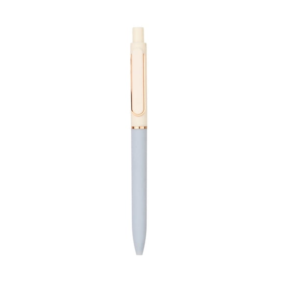 0.5mm Aesthetic Retractable Gel Pen With Soft Grip, Quick Dry Smooth Writing Black Ink Click Pen For Home Office, Color Block Light Blue For Journaling Note Taking (Blue, 15.00)