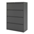 thumbnail image 3 of Hirsh Pro 36 Inch Wide 4 Drawer Metal Lateral File Cabinet for Home and Office, Holds Letter, Legal and A4 Hanging Folders, Charcoal, 3 of 6