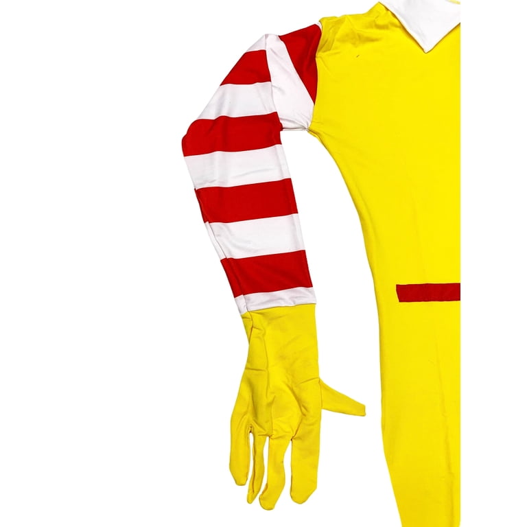 Ronald McDonald Adult Costume Body Suit McDonald's Clown Mens