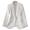 White, variant on White Blazer for Women Business Suit Jacket Long Sleeve Double Breasted Tweed Work Blazer Lapel Outerwear M