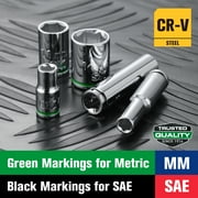 SK Hand Tools SK01503 11PC 1/4D MM Standard Socket Set