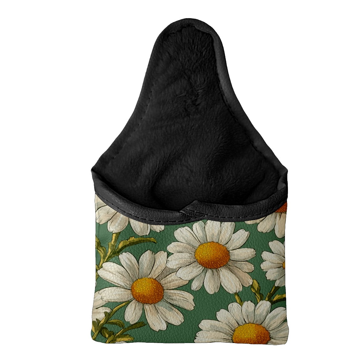 Golf Mallet Putter Cover Premium Leather Waterproof Golf Putter Head Cover with Magnetic Closure Daisy