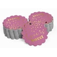 thumbnail image 2 of Inkdotpot Gold Foil Paper Hang Tags Love Is Sweet Wedding Favor Tags 50 Piece, 2 of 7