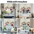 thumbnail image 6 of American Vintage Flowers Swag Valances for Windows 2 Pack Country Style Retro Texture Swag Kitchen Curtains 36 Inches Long Rod Pocket Short Window Treatment for Kitchen Bathroom 36"x36", 6 of 8