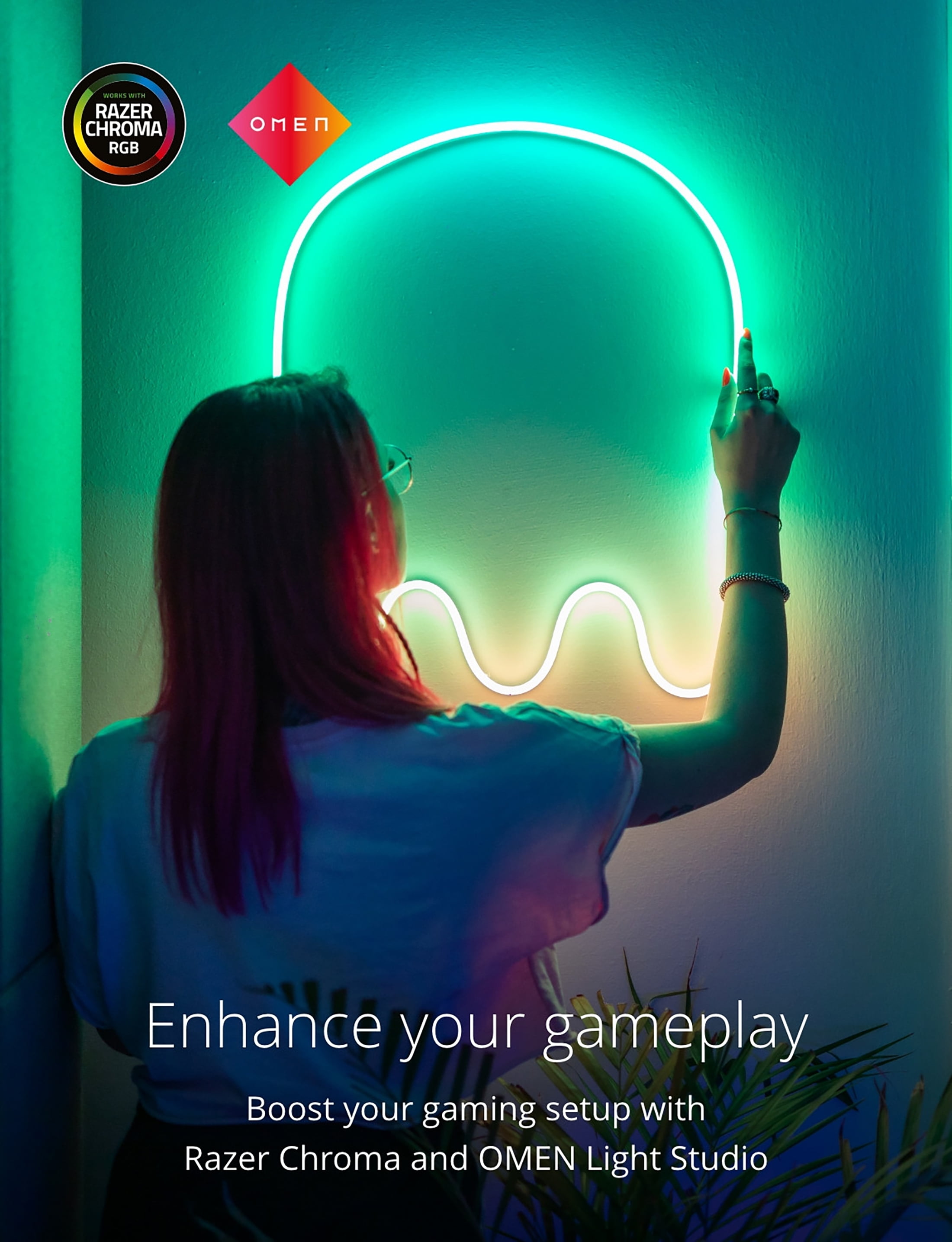 Twinkly Flex – App-Controlled Flexible Multicolor Light Tube with RGB LEDs, 6.5 feet, White Wire, One unit