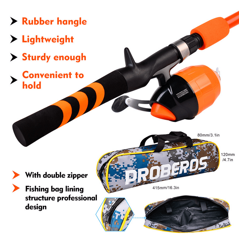 Kids Fishing Pole 150cm, Telescopic Kid Fishing Rod and Reel Combo Suitable  for Boys, Girls 