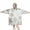 Light Christmas Snowflake, variant on Wearable Oversized Blanket,Light Blue Christmas Snowman Pattern Wearable Blanket Hoodie for Adults,Cozy Hooded Blankets with Super Pockets,Super Warm Fuzzy Pullover for Women & Men