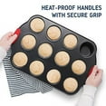 thumbnail image 2 of JoyTable Bakeware Set - 15 PC Baking Pans Set Nonstick Surface - Bakeware sets with Baking Pan, Oven Pan, Cookie Sheet, Baking Trays & More - Nonstick Bakeware Set with Silicone Handles & Utensils, 2 of 7