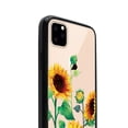 thumbnail image 3 of FINCIBO Slim TPU Bumper + Clear Hard Back Cover for Apple iPhone 11 Pro 5.8" 2019, Sunflowers Flowers, 3 of 7