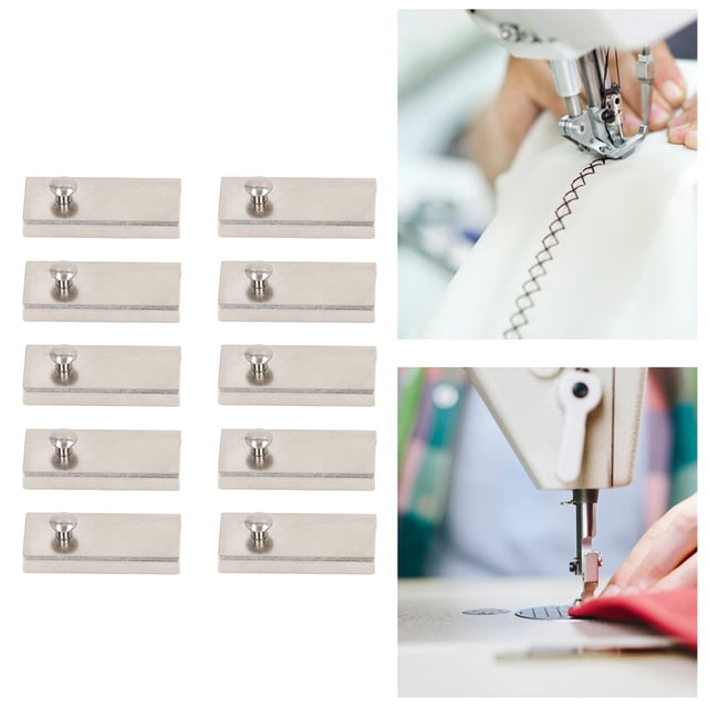 10 Uds Guía de Costura Magnética 10 Uds Regla de Guía de Costura Magnética Accesorios para Máquina de Coser Máquina de Coser de Acero Inoxidable para el Hogar ANGGREK Otros
