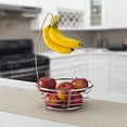thumbnail image 2 of Hds Trading FB41046 Fruit Basket With Banana Tree Chrome, 2 of 4