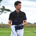 thumbnail image 3 of Bingfone Mathematica Science for Men's Button-down POLO Shirts, Quick-drying Shirts and T-shirts for Summer, Suitable for Vacation and Business-Medium, 3 of 6