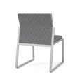 thumbnail image 5 of Fauteuil d'Invité Sans Accoudoirs pour Réception Gansett / Acier Argenté / Gris / Gris, 5 of 5