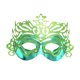 thumbnail image 1 of Máscaras para ojos de mascarada de Halloween sexys a la moda para mujer, media cara superior de reina de fiesta (verde), 1 of 1