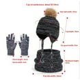 thumbnail image 4 of Girls Winter Hat with Ear Flaps Gloves Scarf Set, Warm Lined Hat Gloves Knit Neck Warmer for 4-10 Years Boys and Girls, 4 of 9