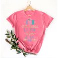 thumbnail image 2 of Mujeres Manga Corta de Verano Tops Pascua Impresa Cuello Redondo, Blusa de Moda Casual para la Primavera, 2 of 5