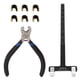 thumbnail image 5 of Kit de ajuste de arco compuesto para alineación de precisión, juego de alicates de punta de encastre de tiro con arco negro con regla en T y alicates de hebilla, 5 of 8