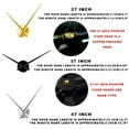 thumbnail image 5 of Dental Doctor Dentist Frameless Wall Clock Stickers, DIY Modern Decorative Clocks for Living Room, Bedroom, Office - Easy to Install, Large 3D Clock Design (Black,37in), 5 of 6