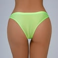 thumbnail image 6 of Women's Silky Shiny Low Waist Briefs Transparent Underwear, 6 of 6