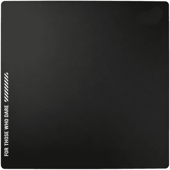 KUMEE L Glass Gaming Mouse Pad - 19.7“ X 15.7“,Ultra-Smooth Matte Tempered Glass for Quiet Ultrafast Glides,Impact/Scratch Resistant,Easy to Clean,Anti-Slip Silicone Base - Black