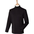 thumbnail image 5 of Henbury Mens Long Sleeve Cotton Rich Roll Neck Top / Sweatshirt, 5 of 5