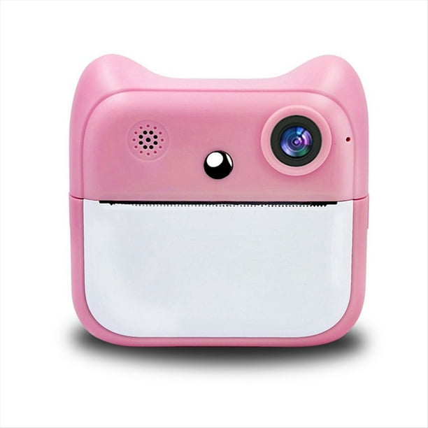Cámara de Impresión HD MiniPrint Cámara de Impresión para Niños Cámara Digital de Impresión Térmica Cámara Digital Adecuada para Niñas y Niños, A