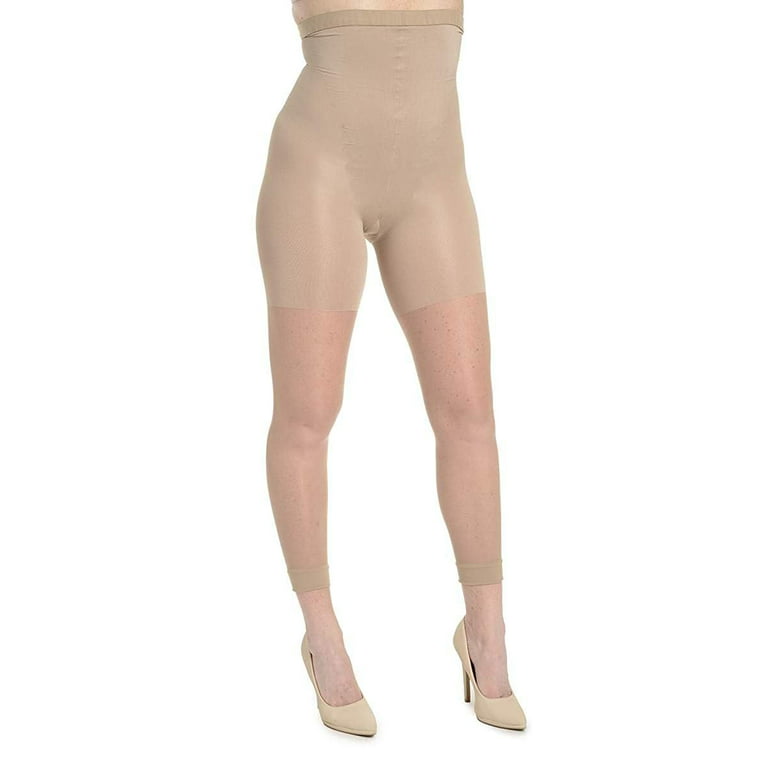 SPANX High-Waisted Footless Body-Shaping Pantyhose (F, NUDE1