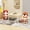 White & Orange, variant on Alvantor Kids Table and 2 Chairs Set, Toddler Activity Play Table with Lion&Monkey Design, 23.6" Yellow&Red Wooden