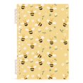 thumbnail image 7 of FORMRS 1-Subject Spiral Notebook 8" x 5" College Ruled 60 Refillable Sheet A5 Hard Cover, Cute Bee Pattern, 7 of 7