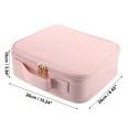 thumbnail image 2 of Makeup Bag Organizer for Cosmetics Makeup Brushes Toiletry Oxford Cloth PU Leather Pink, 2 of 7