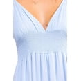 thumbnail image 4 of Vestido maxi cintura smock Roman Fashion /Juvenil, 602239 (Azul cielo) azul cielo CH, 4 of 4