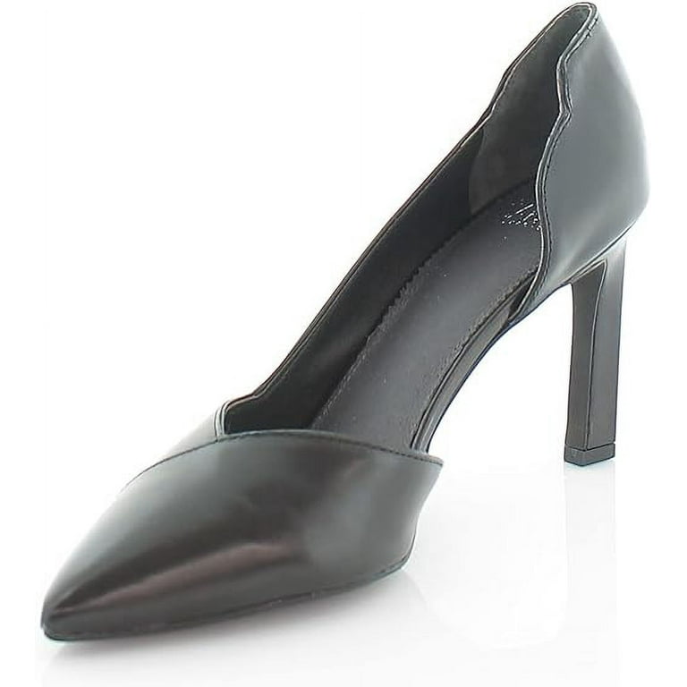 Franco Sarto Stefi Leather Pump 9.5 Black Leather
