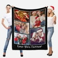 thumbnail image 3 of Customized Blankets Personalized Blanket Using Your Own Pictures with Text, Christmas Birthday Wedding Memorial for Kids Teens Adult Family Friends Pets, 3 of 6