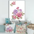 thumbnail image 2 of Designart 'Bouquet of Purple and Pink Flowers I' Farmhouse Framed Canvas Wall Art Print, 2 of 5