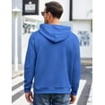 thumbnail image 5 of COOFANDY Men's Knit Hoodie Pullover Regular Fit Long Sleeve Drawstring Hooded Sweatshirt with Kanga Pocket, 5 of 7