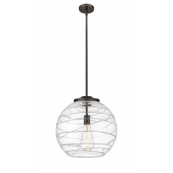 Innovations Lighting - Athens Deco Swirl - 1 Light Pendant In Industrial