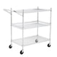 thumbnail image 1 of Heavy duty commercial grade utility cart con 3 tires y low handle bar, steel service cart con wheels, 1 of 6