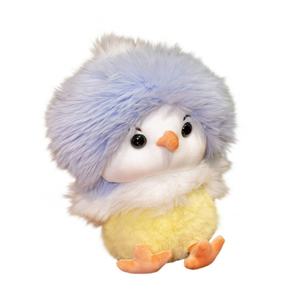 Pyaiiner Easter Chicken Toy with Explosive Hair Style Plush Stuffed Chicken Doll Accompany Children Super Cute Soft and Fluffy 11 Inch