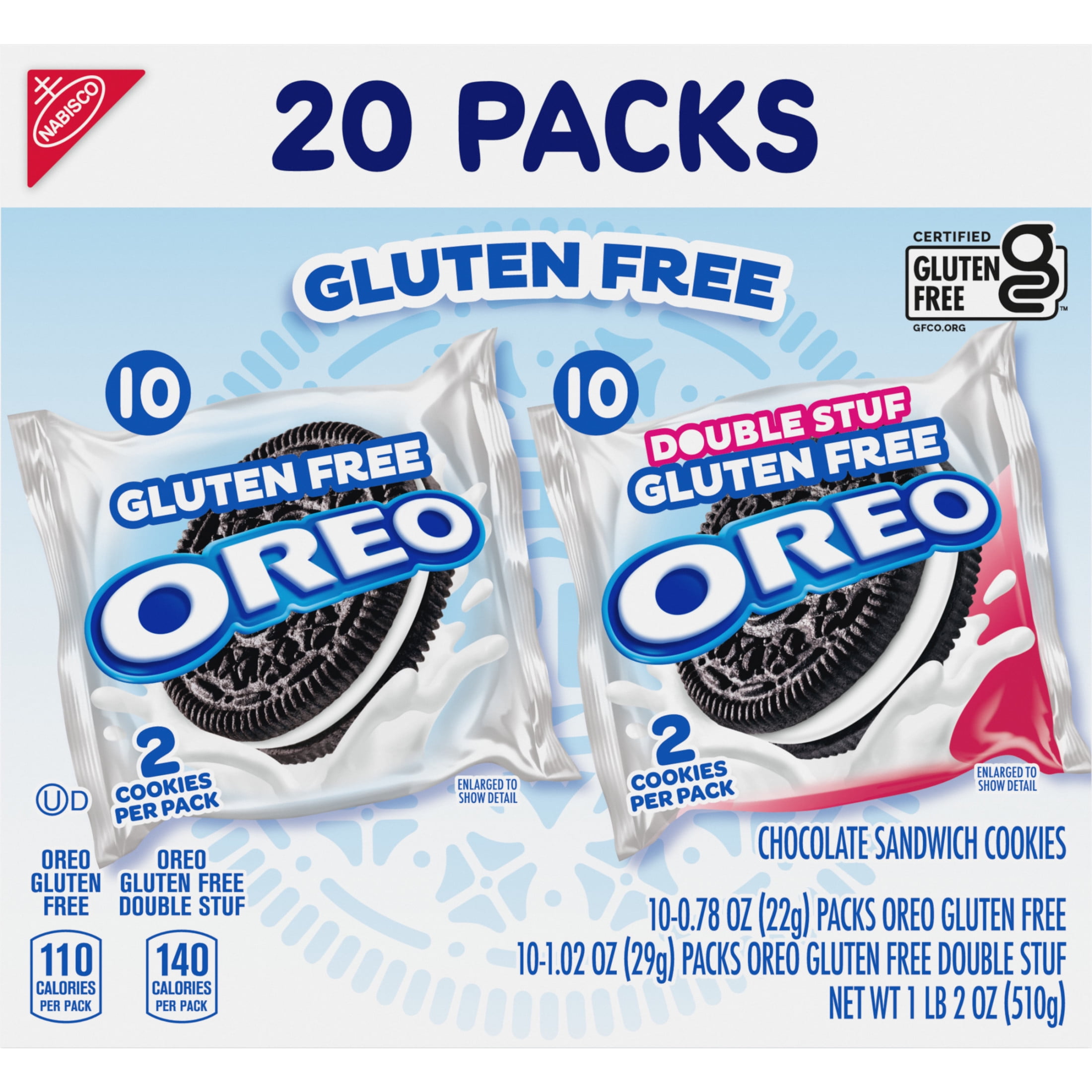 Oreo Sandwich Cookies, Original & Double Stuf, 20 Snack Packs