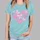 thumbnail image 2 of Camisetas de Manga Corta para las Mujeres de Moda Imprimir Cuello Redondo Camiseta, Mezcla de Poliéster Ligero para Primavera Verano Otoño, 2 of 8