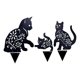 thumbnail image 1 of Advancent Gato de Metal gatito estatua de Metal clavija 2D de gato decoración de inserción de suelo para decoración regalo mansión Almacenamiento y organización del hogar, 1 of 6