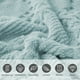 thumbnail image 5 of Manta Tipo Chal de Terciopelo Azul Leche para Sofá, 150X200Cm | Doble Ribete | Ligera y Portátil | 1 Unidad, 5 of 6