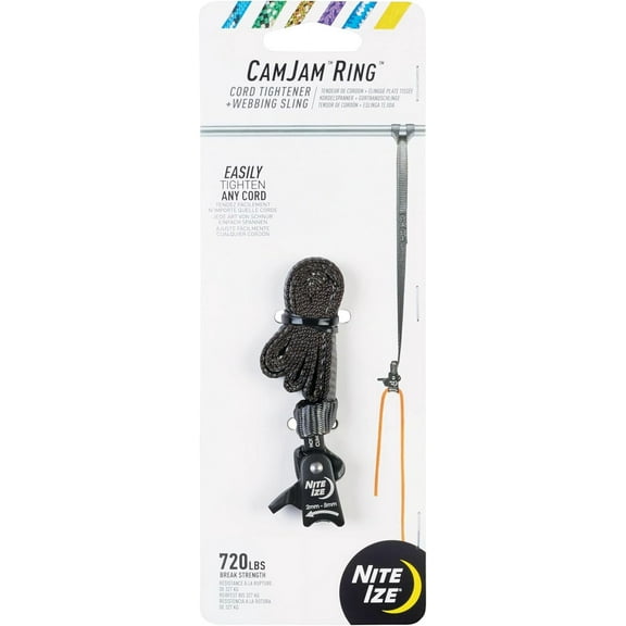 Nite Ize CamJam Ring - Rope Tightener with Webbing Sling 240-lb Working Load