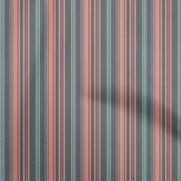 oneOone Cotton Jersey Gray Fabric Stripes Craft Projects Decor Fabric Printed By The Yard 58 Inch Wide-NU