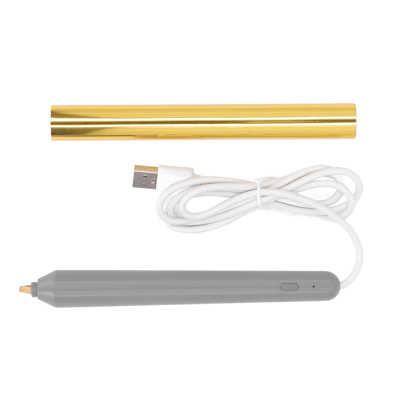 Hot Foil Pen USB Heat Foil Stamping Embossing Pen ABS Crafting Tool for Drawing Writing Gold Color